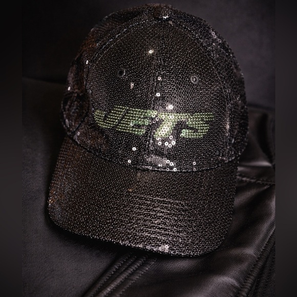 Victoria’s Secret PINK x New Era NY Jets Black Sequin Cap – Glam NFL main image 8